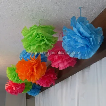 8inch 20cm Tissue Paper Flowers For Curtain Wall Wedding