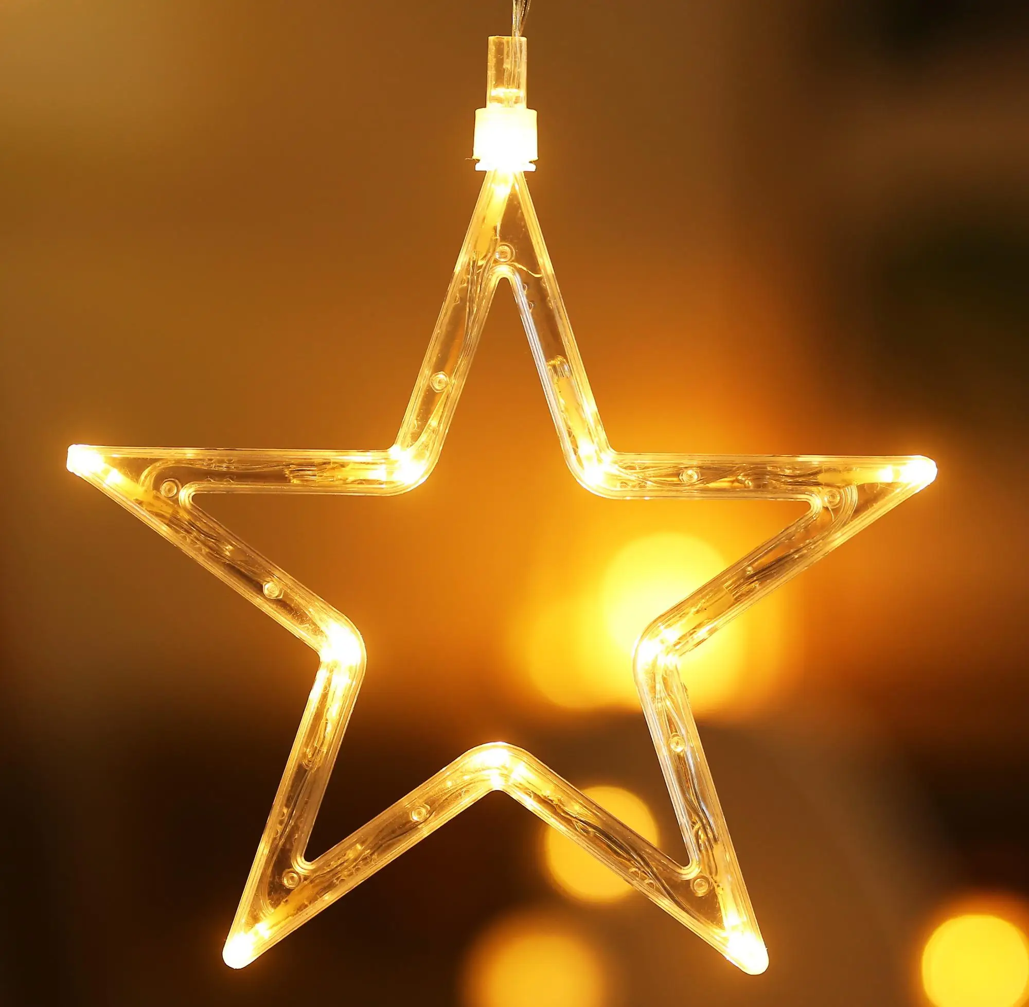 Waterpoof rope light 2D motif LED light Ramadan star hang decoration