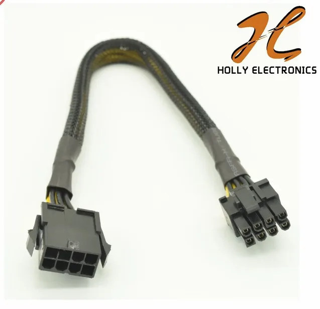 Pcie 16awg Cable Woven Mesh Pci-e Cable Power Extension Cord Pcie 8 Pin