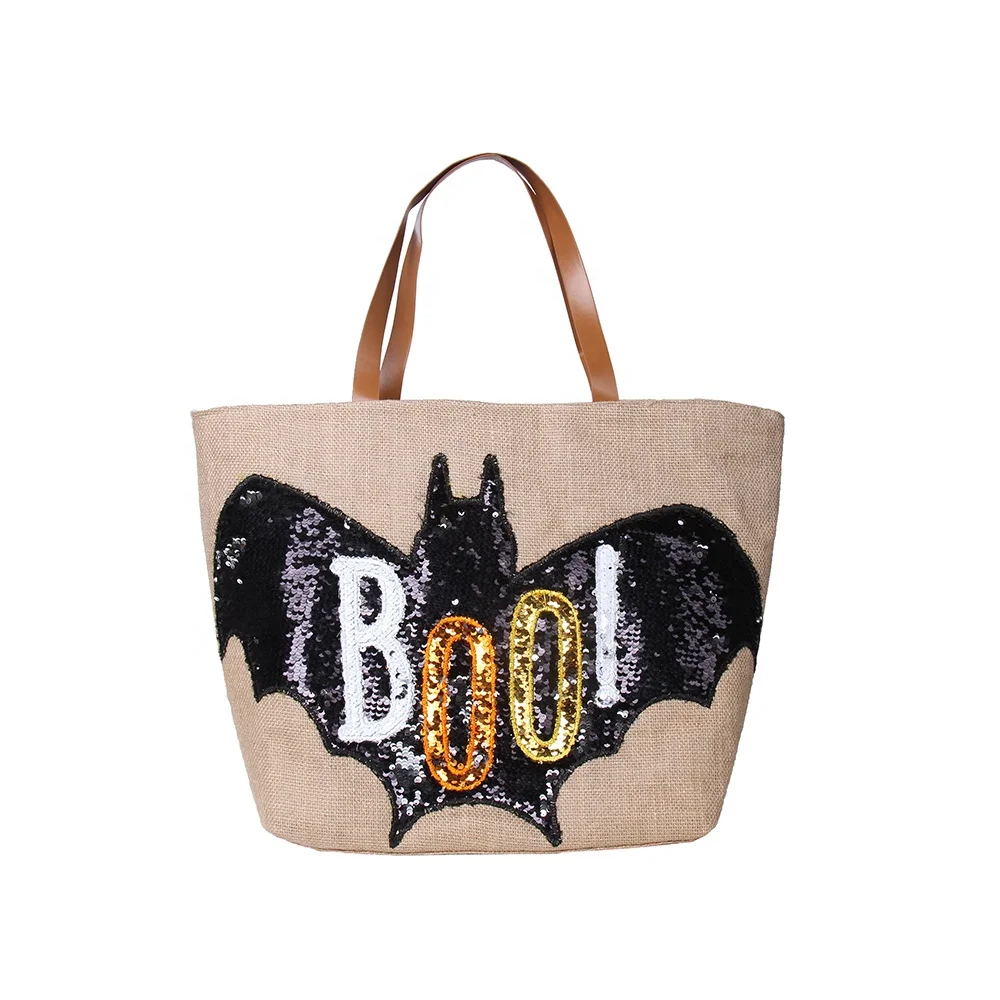 

Free Shipping Halloween Sequin Tote Bags