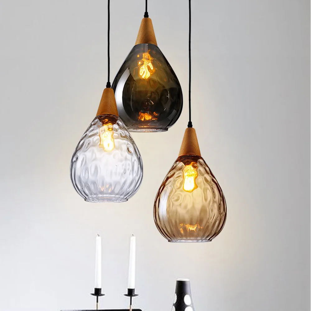 Canada Industrial Style Hanging Lighting Vintage Glass Pendant