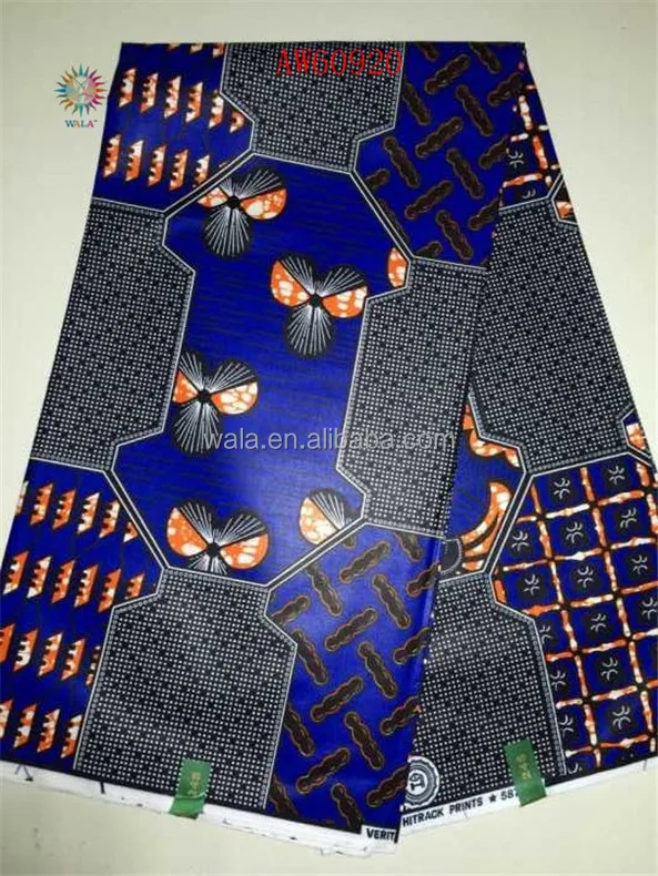 
AW60920-3 beautiful popular design 100% cotton african wax prints fabric 