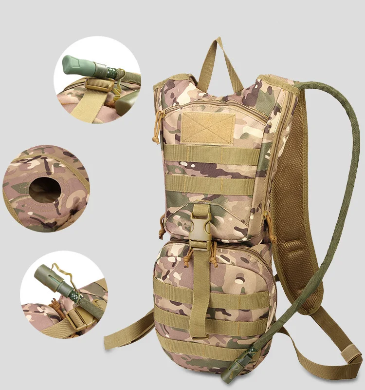 Tactical Molle Hydration Pack Backpack With 3l Tpu Water Bladder ...