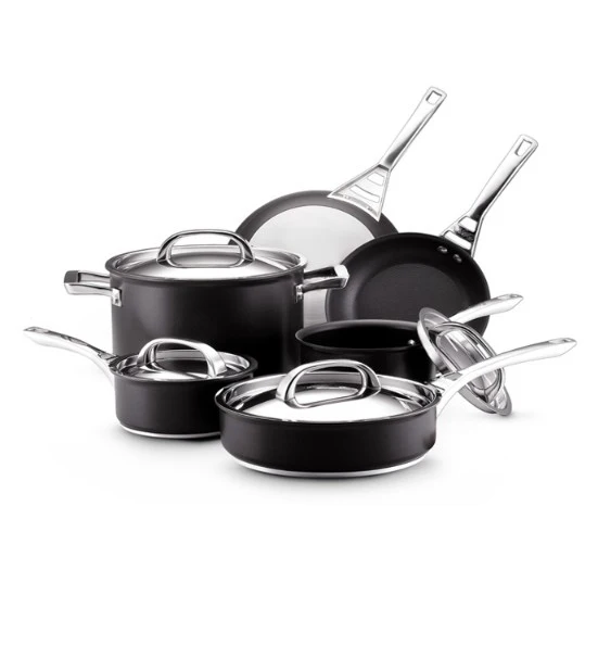 
Aluminum cookware casserole pot set with non-stick coating 