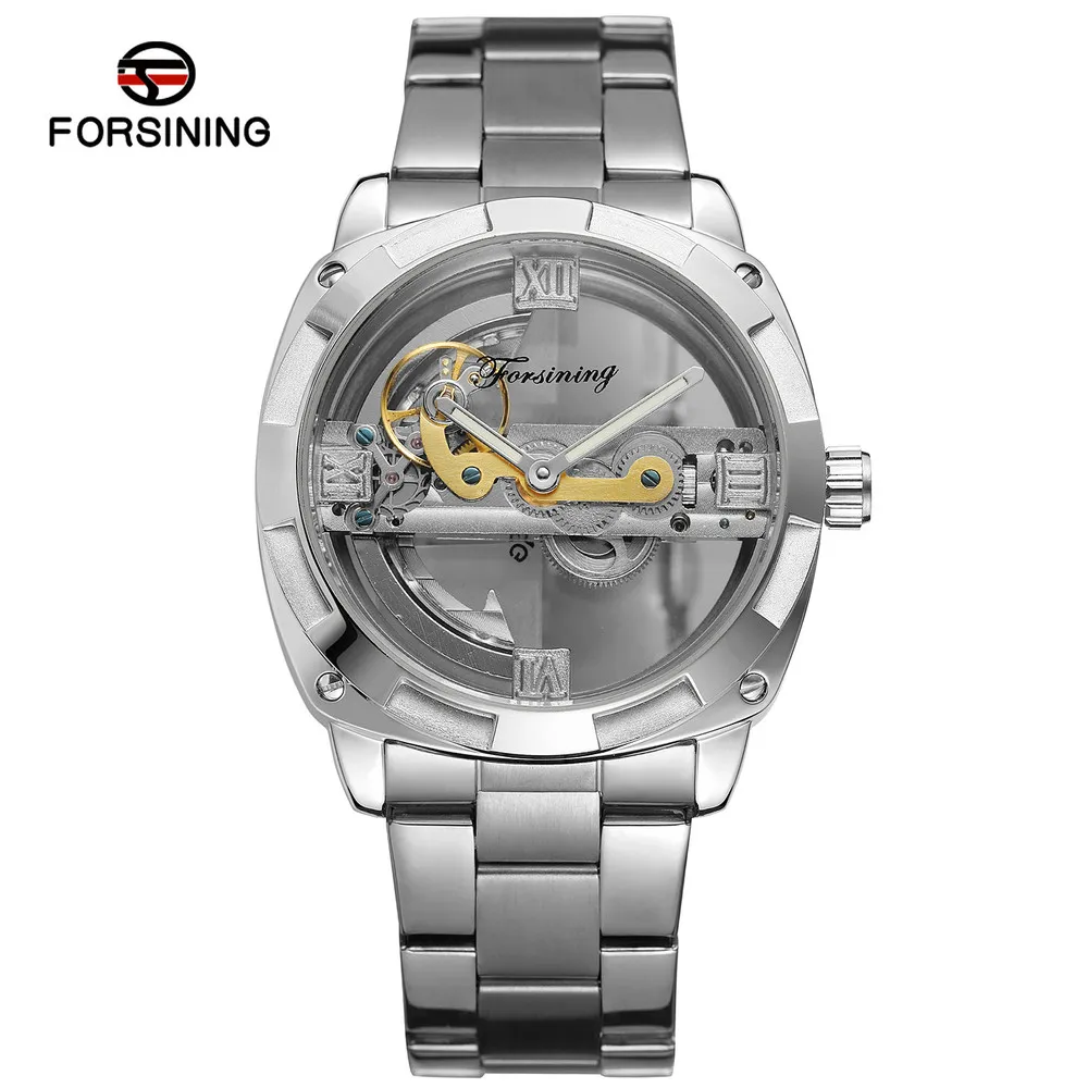 

FORSINING 207 Men Automatic Mechanical Stainless Steel Watch High Quality, 3 colors