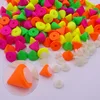 JUNAO 10mm Mix Color Studs Spikes Decorations Rivets Plastic Punk Rivet For Leather Clothes Bag DIY Crafts Jewelry Making