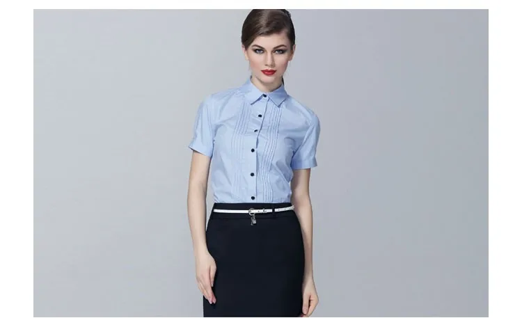 Custom Made Ladies Clothing Of Cotton Business Corporate Women Shirts ...