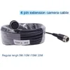 Security camera 4pin aviation cable grade car rearview camera shielded cable