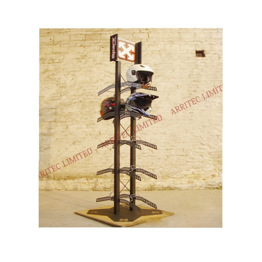 Free Standing Metal Sports Helmet Display Rack Buy Free Standing