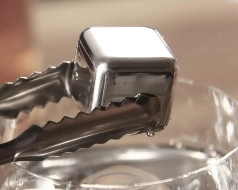 Stainless Steel 304 Bar Patry Dinner Chilling Wiskey Stone Metal Ice Cube