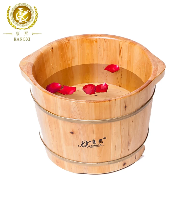 Wholesale Cedar Wooden Foot Bucket Portable Baths Spa Factory Direct