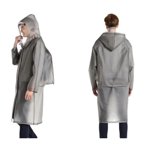 Image of Customized Environmentally Friendly Renewable Adults Packable EVA Raincoat