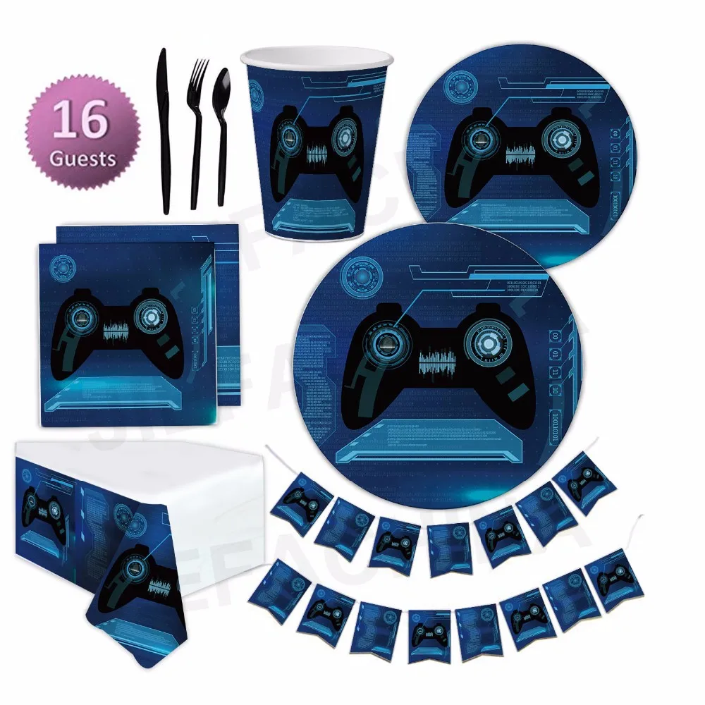 Factory Kids Birthday Party Supply Set Paper Tableware Set Decoration