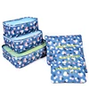 Custom Foldable Waterproof Polyester Travel Luggage Organizer Bags Packing Cubes Travel bag 6pcs set