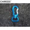 metal hanging hooks decorative Spring Loaded Gate Metal Carabiner Hook