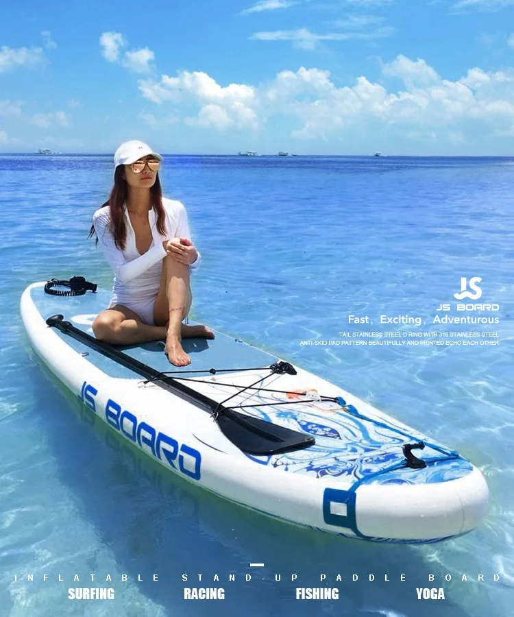 

Top-quality excellent printing ISUP inflatable stand up paddle board racing SUP boards, White