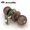 Factory Supply Cuprum Brass Handle Latches Round Cylindrical Door Locks