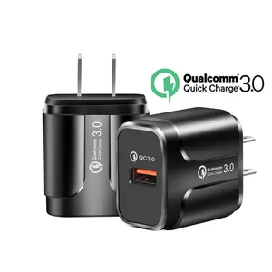 USB Charger Quick Charge 3.0 Adapter US EU Plug Travel Single USB Wall Mobile Phone Charger for iPhone Samsung Xiaomi