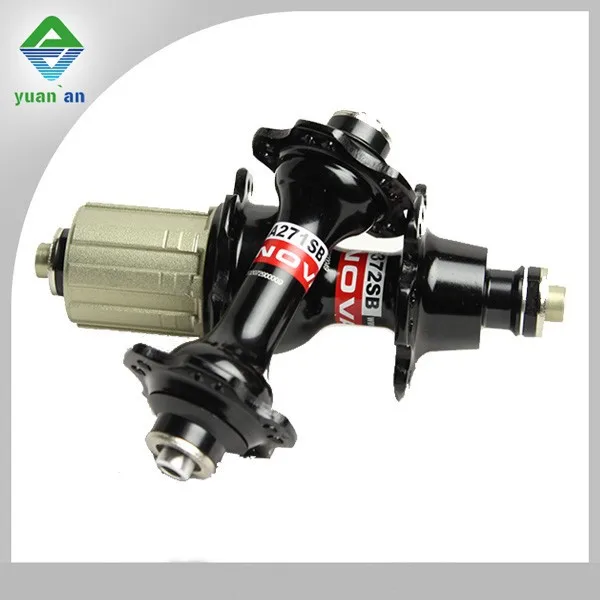 

Taiwan wheel hub Novatec hub 271/372 red black white colors quick release for free, Red/black/white novatec hub