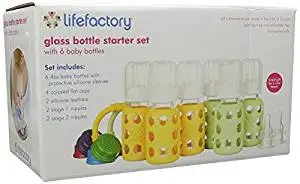 lifefactory glass baby bottle with silicone sleeve
