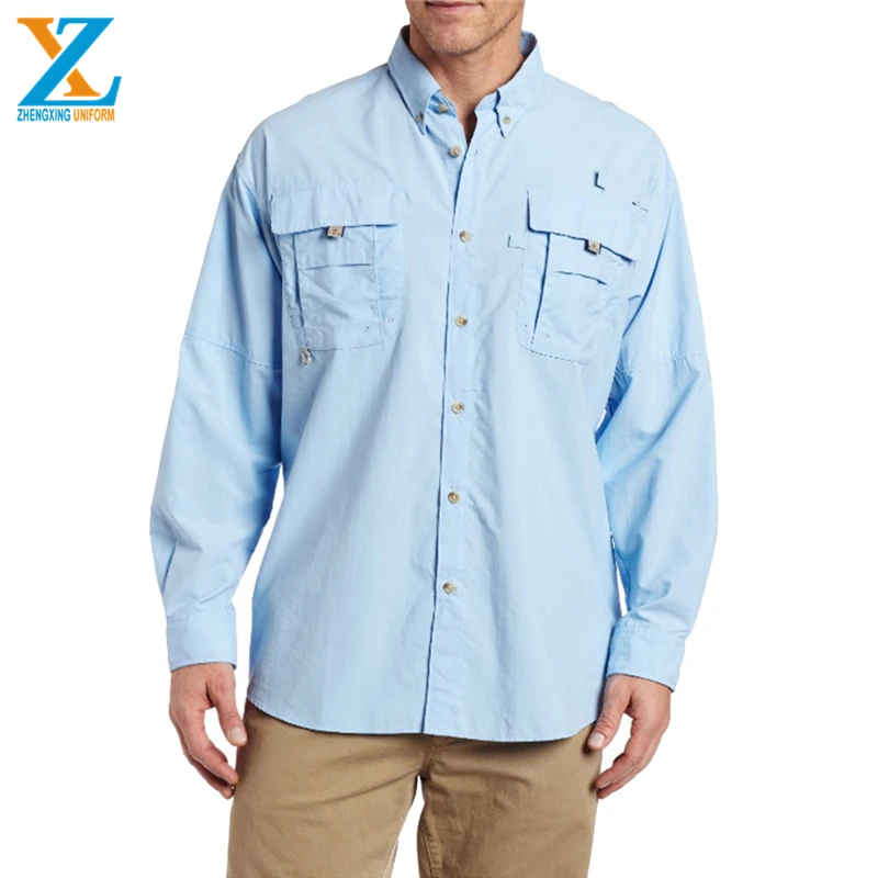 

Custom logo collared button up fishing outdoor shirt hiking long sleeve uv, Customized