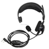 Wired noise canceling bone conduction call center headset for walkie talkie