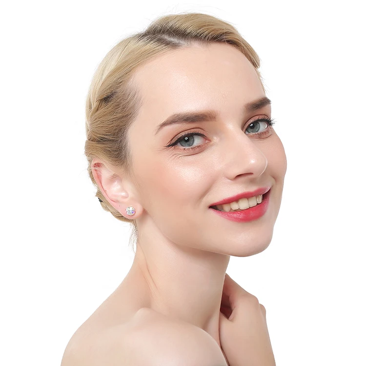 

pairs large crystal earrings korea set diamond gold diamond stud sterlingsilver earrings for women