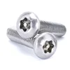 18-8 Stainless Steel Button Head Socket Cap Security Screws with 6-Lobe Drive M3 M4 M5 M6 M8