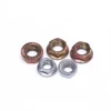 high quality carbon steel yellow coating DIN6923 hex serrated flange nut