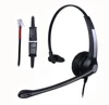 Mono Call Center Headset with Mic + Quick Disconnect Headphone for Avaya Telephone IP Phones
