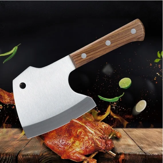 
6inch Heavy Duty Stainless Steel Boning Kitchen Knife Chopping Cleaver Butcher Knife 