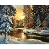 CHENISTORY DZ 99319 Sunset Forest DIY Painting By Numbers Canvas Wall Art Picture Painting Calligraphy For drop Shipping