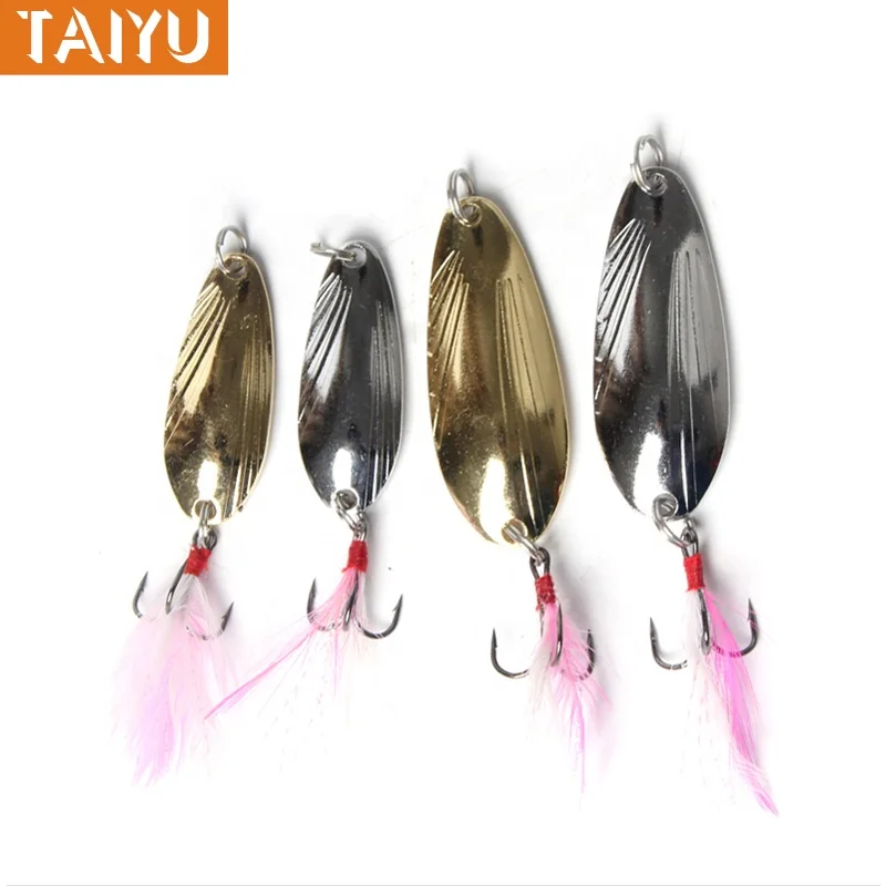 

TCE 13g 7.5cm fishing lure metal spoon bait silver golden lure spoon fishing lure metal