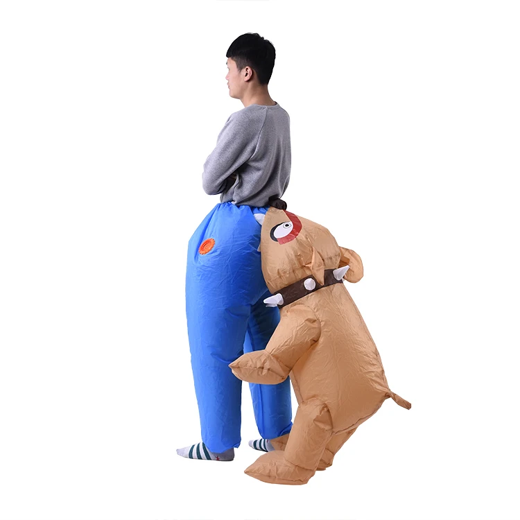 High Quality New Design Customized Blue Pants Puppy Bites Man ...