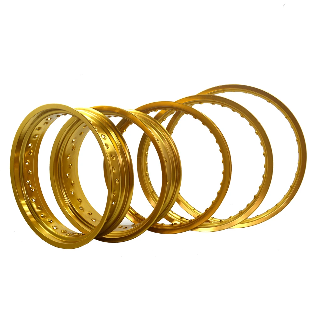 Motocross 1.6x21"/ 2.15x19"/1.85x19" Aluminum Alloy Gold Wheels Rims