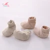 Wholesale custom GOTS certified 100% organic cotton winter warm anti slip unisex newborn baby socks