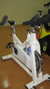 white spin bike