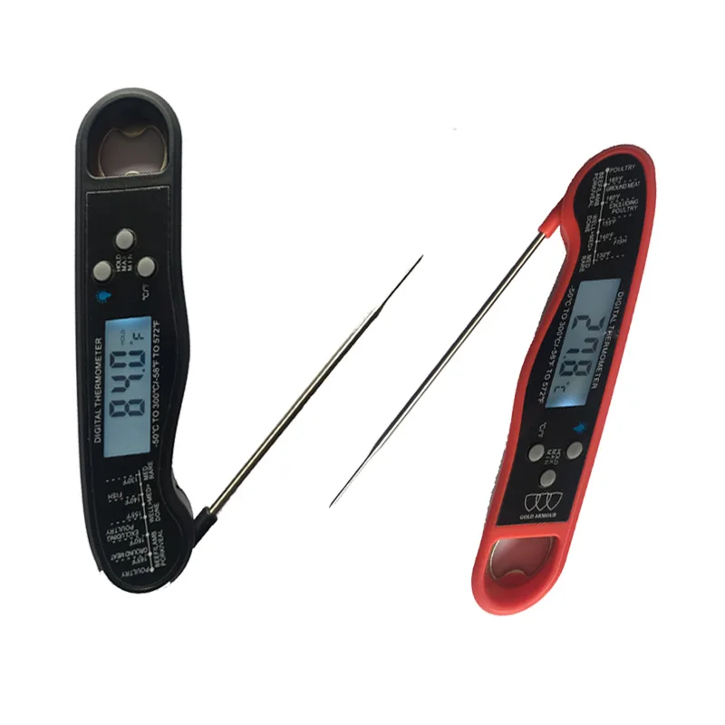 

Digital Food Cooking Meat Thermometer with Dual Strong Magnets and Bottle Opener in ABS