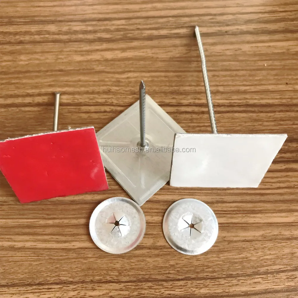 Galvanized Steel Self Adhesive Insulation Pins With 50*50mm Base Buy