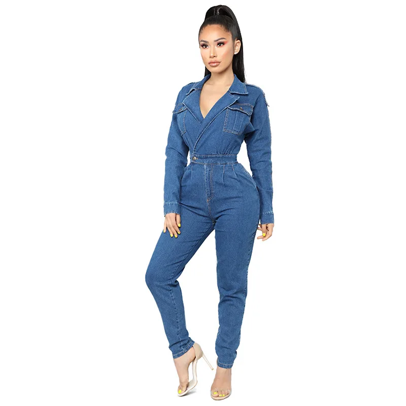

Casual Stretch Skinny High Waist lady jean Blue Pencil Slim denim jean women