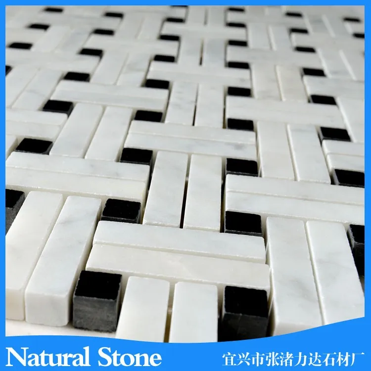 Love home Square White Wall Decoration Tile Marble Mosaic