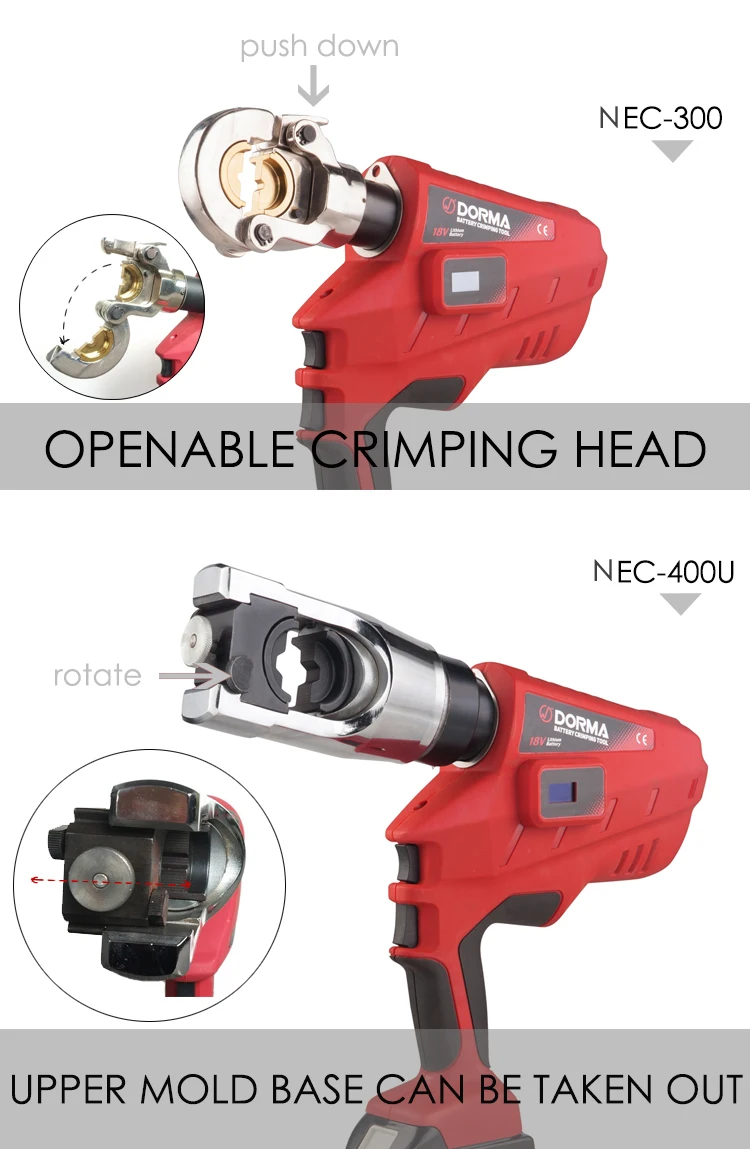 battery cable lug crimping tool
