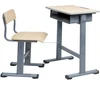 New design Single Study Desk with chair School Fixed Table and Chair For Sale