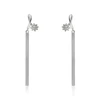 95320 xuping wholesale personalized copper stick stone earring with a flower