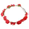 Battery Powered LED Flower Wreath Headband Crown Floral Garland Holiday Light CA2842