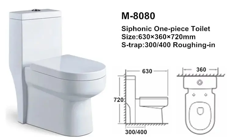 China ceramic on-piece ivory color toilet