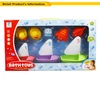 Rubber plastic floating boat animal fish duck set children bath toys