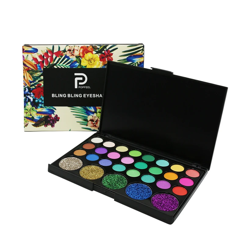 

New Custom Eyeshadow Palette OEM Cosmetic Bling Bling Palette For Makeup