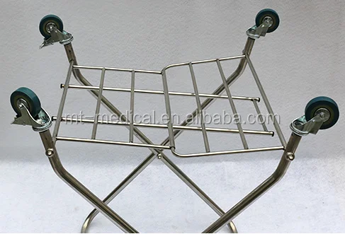 Folded Linen hospital medical mobile trolley