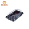 Japan sushi take out clear plastic food container with lid